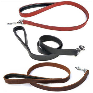 Lined And Padded Leather Leads