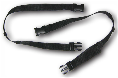 The extension straps.